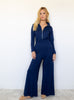 Claire Zipper Jumpsuit Navy
