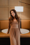 Emma Jumpsuit Tan