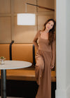 Emma Jumpsuit Tan