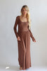 Emma Jumpsuit Tan