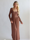 Emma Jumpsuit Tan