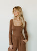 Emma Jumpsuit Tan