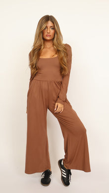  Emma Jumpsuit Tan