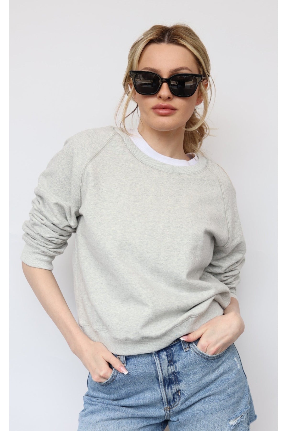 Check www.reignboutique.com for availability : Cotton Crew Neck