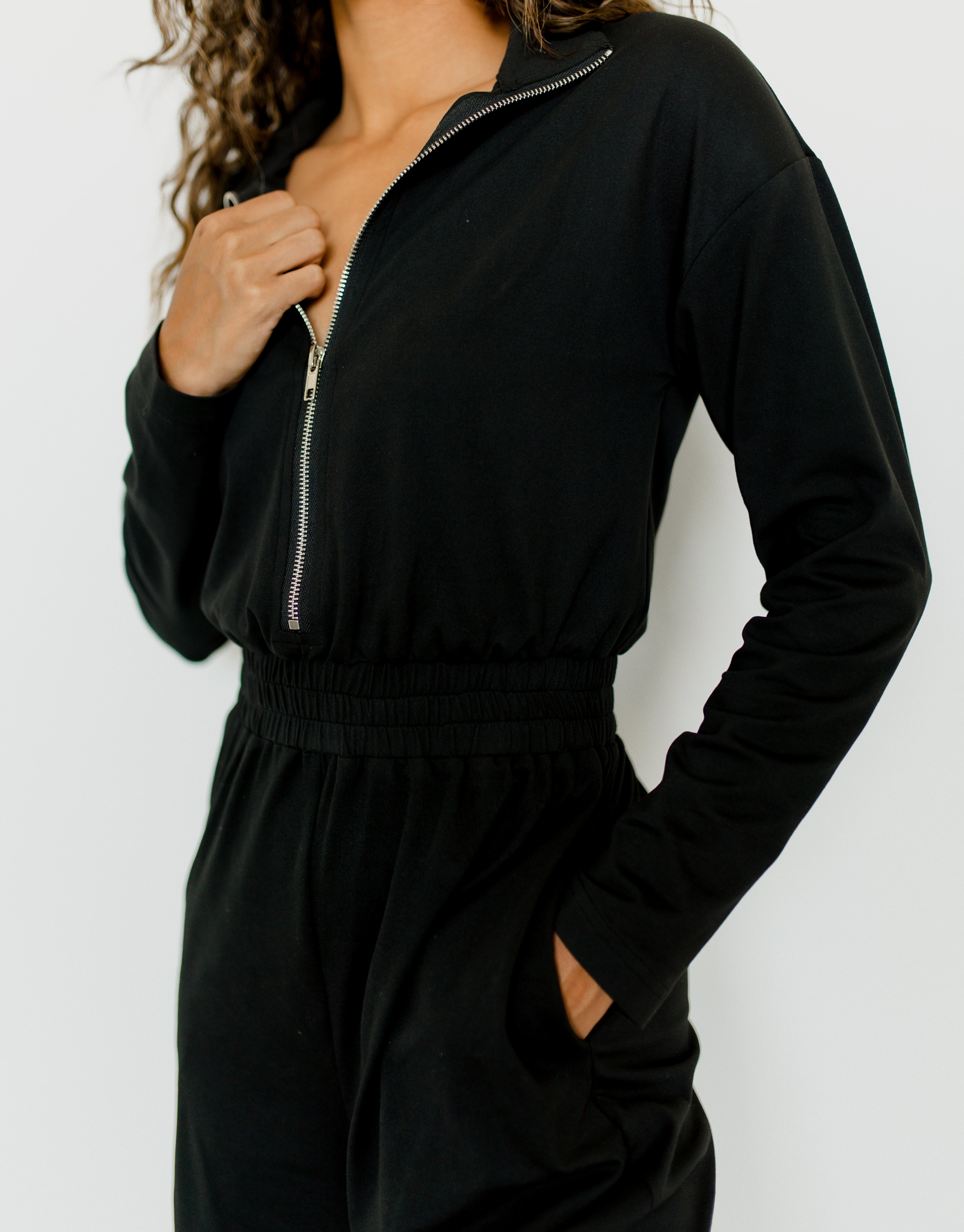 Claire Zipper Jumpsuit – savraé