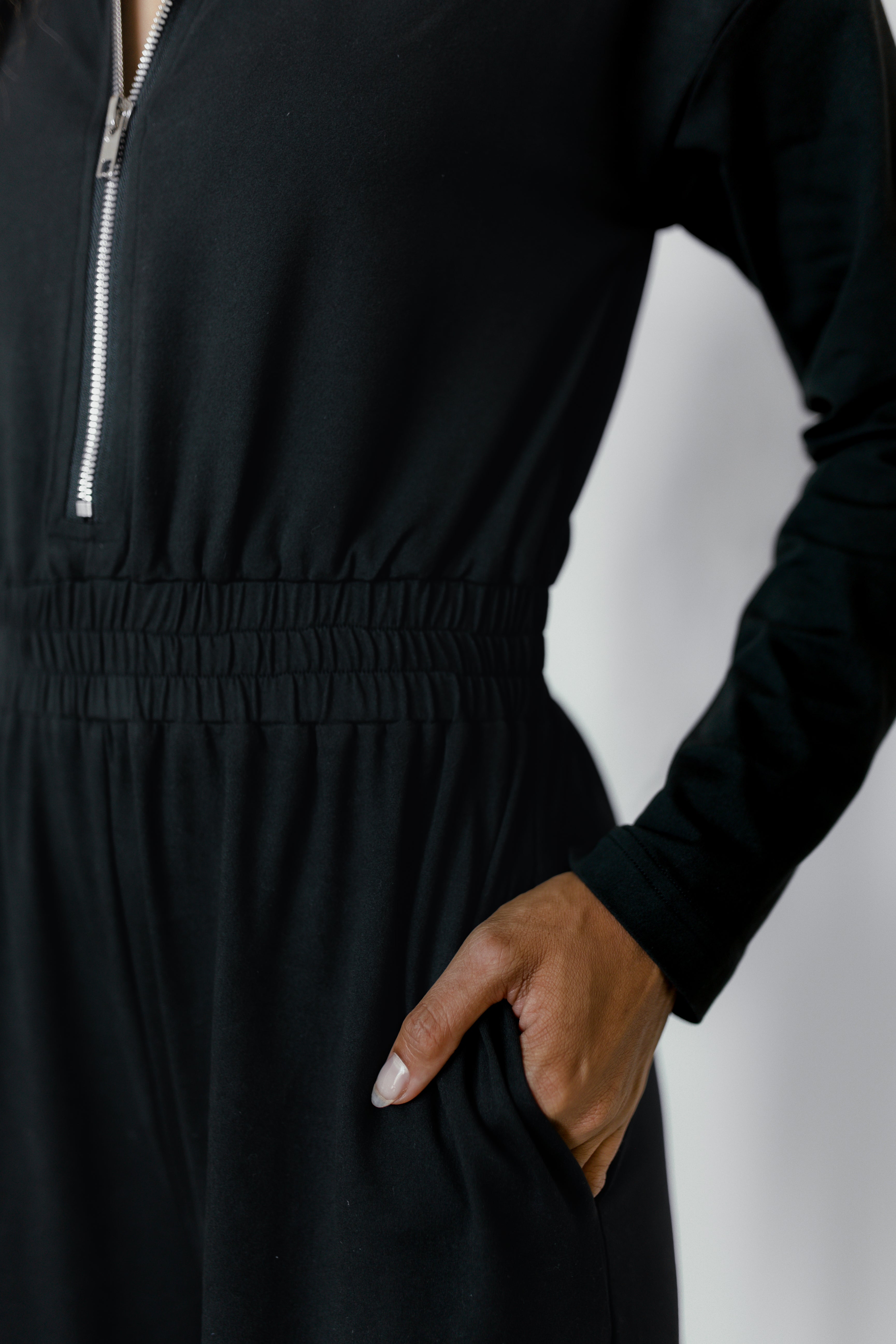 Claire Zipper Jumpsuit – savraé